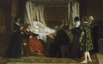 Cuadro titulado "Doña Isabel la Católica dictando su testamento", por Eduardo Rosales, 1864, Museo del Prado.