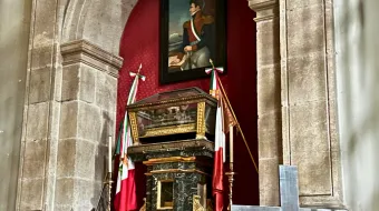 Restos de Agustín de Iturbide en la Catedral de la Ciudad de México.