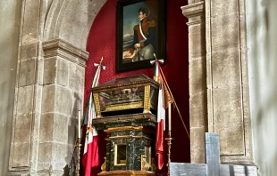 Restos de Agustín de Iturbide en la Catedral de la Ciudad de México. Crédito: EWTN noticias