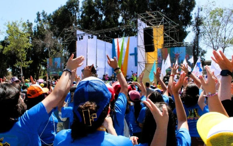 En la Primera Jornada Nacional de la Juventud, 5.000 chilenos buscan llevar fe y esperanza a la sociedad