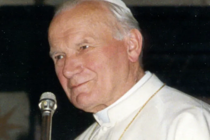 San Juan Pablo II durante encuentro con George H. W. Bush en el Vaticano, en 1991.