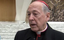 Cardenal Juan Luis Cipriani, entrevistado por ACI Prensa en febrero de 2015, en el Vaticano.