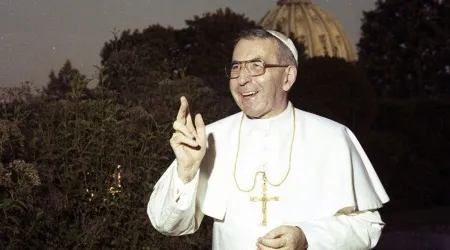 El Beato Papa Juan Pablo I en los jardines vaticanos 26082024