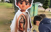 Imagen de Juanito.ai cerca de la Basílica de Guadalupe.