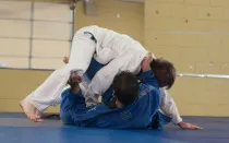 Foto referencial de un combate de judo.