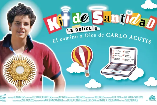 Cartel de "Kit de Santidad"
