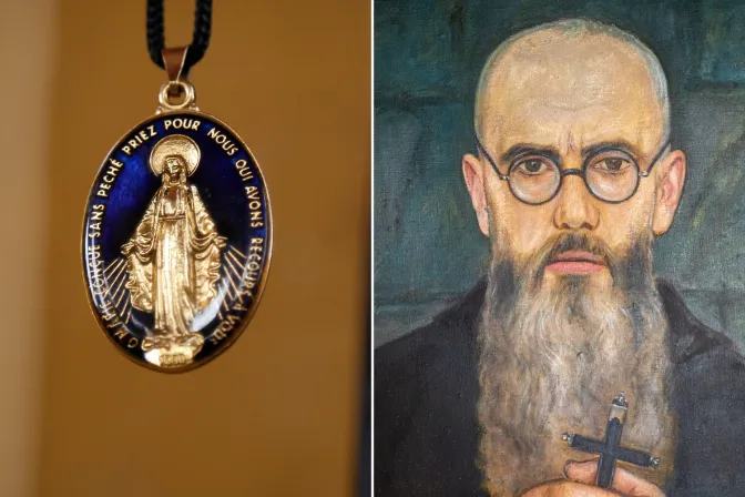 Medalla Milagrosa y San Maximiliano Kolbe