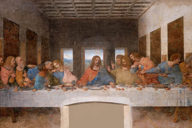 "La última cena" de Leonardo da Vinci.