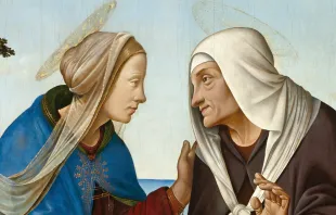 La Virgen María con su prima Isabel Crédito: Dominio público - Wikimedia Commons.