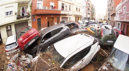 Imagen del desastre producido por las inundaciones en el este de España a finales de octubre de 2024.