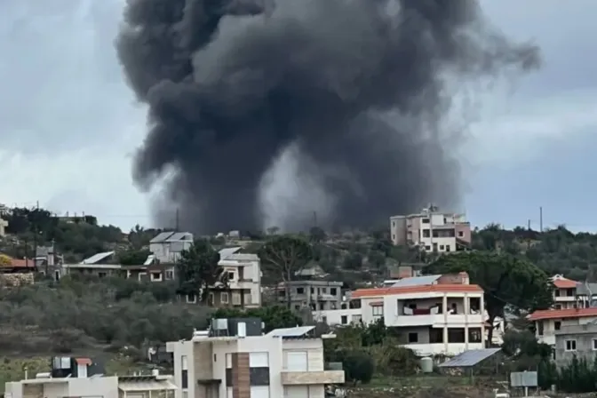 Bombardeos en el sur del Líbano.