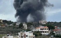 Bombardeos en el sur del Líbano.