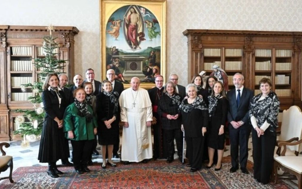 El Papa Francisco, junto a una delegación de Manos Unidas.?w=200&h=150