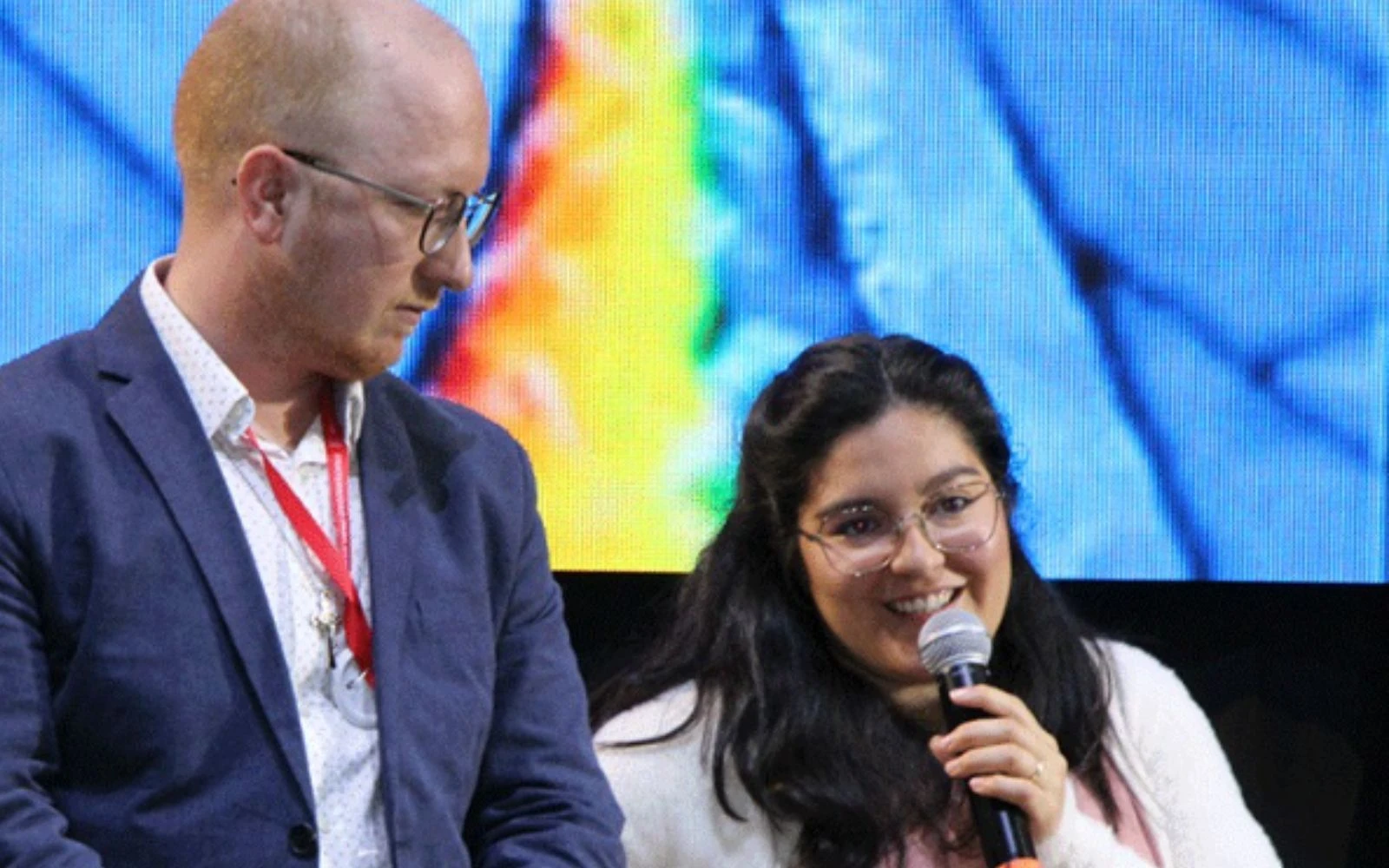 Max y María Gabriela Ammann durante su intervención en el evento.?w=200&h=150