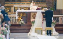 Ceremonia de matrimonio en la Iglesia Católica.