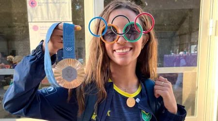 Medallista brasileña Rayssa Leal.