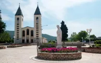 La iglesia de Santiago Apóstol en Medjugorje (Bosnia y Herzegovina).