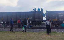 Migrantes varados en el estado de Tlaxcala.
