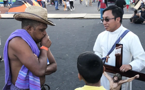 Pastoral welcome to migrants in Mexico. Credit: David Ramos - EWTN