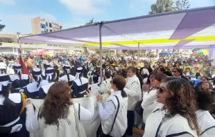 Miles celebran comienzo del Año Jubilar por el 375 aniversario del único milagro eucarístico en Perú Crédito: Diócesis de Chiclayo