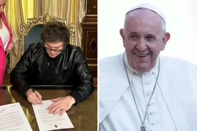 Javier Milei/Papa Francisco