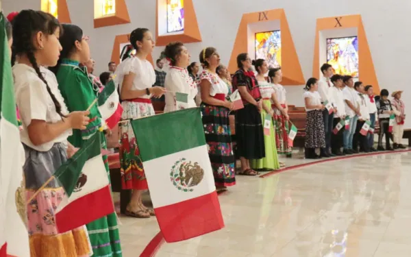 Misa por la Patria en la Ciudad de México. Crédito: Capellanía Militar CDMX