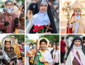 Así se vivió el tradicional “Desfile de Santos” en las parroquias de Filipinas