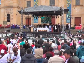 Piden a la Virgen de Chiquinquirá que interceda por la paz y esperanza de Colombia