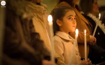 Misa de la Inmaculada Concepción en la capilla de San José en Erbil (Irak).