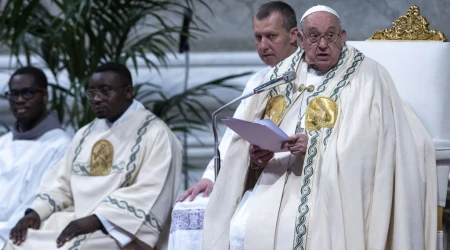 El Papa Francisco en la Misa con los nuevos cardenales en la Solemnidad de la Inmaculada Concepción. 08122024