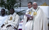 El Papa Francisco en la Misa con los nuevos cardenales en la Solemnidad de la Inmaculada Concepción.