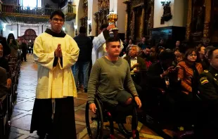 Misa por la reconciliación de Colombia. Crédito: Cortesía Provincia Franciscana de la Santa Fe, Colombia.