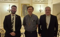 Nahuel Sotelo visitó la sede de la Conferencia Episcopal Argentina