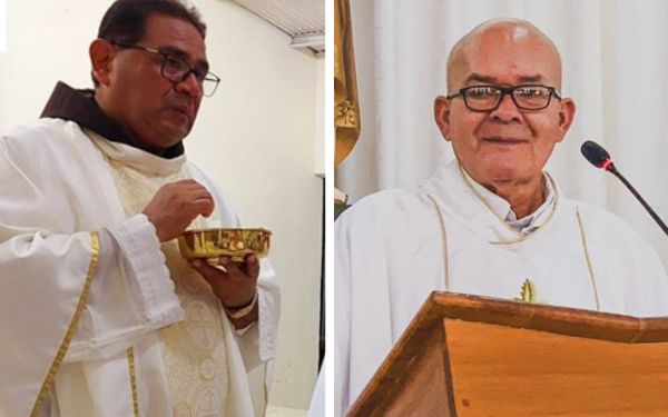 Fray Silvio Romero y P. Frutos Constantino Valle Salmerón. Crédito: Parroquia Nuestra Señora del Rosario de Fátima; Diócesis de Estelí Nicaragua - Oficial