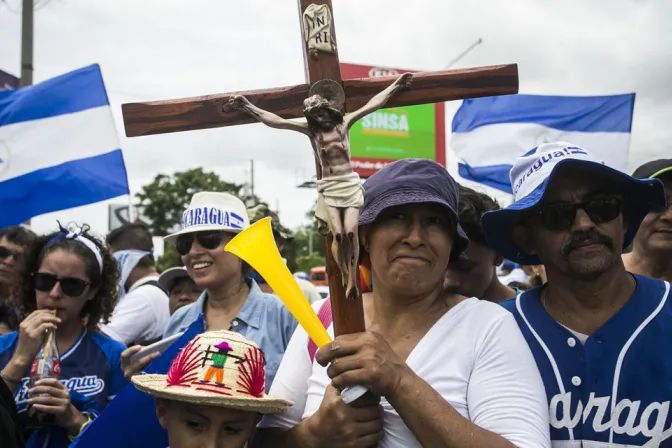 Marcha en Masaya, Nicaragua, en 2018.