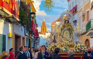 La Virgen de las Nieves es patrona y alcaldesa de Los Palacios (Sevilla, España). Crédito: Hermandad Sacramental de las Nieves 