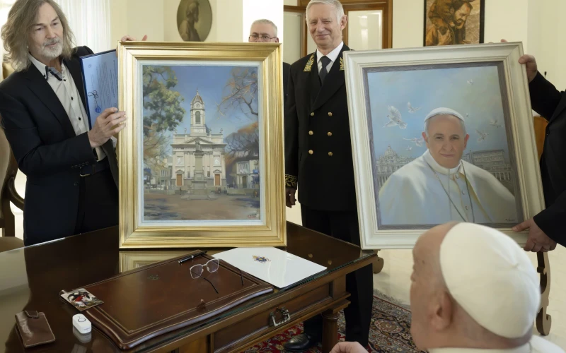 El Papa Francisco, conmovido con obra de un famoso pintor ruso: “Se le humedecieron los ojos”