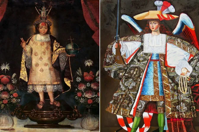 Niño Dios del Cuzco y Arcángel Arcabucero