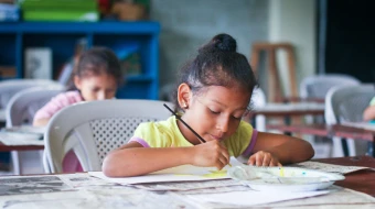 Niños en una escuela en Guayaquil, Ecuador.