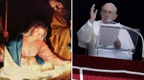 Nacimiento de Jesús | El Papa Francisco en el rezo del Ángelus. Foto: Vatican Media