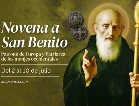 Hoy se inicia la Novena a San Benito Abad, patrono de Europa