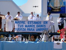 20.000 fieles celebraron a la Virgen de Luján y rezaron por la unión en Neuquén