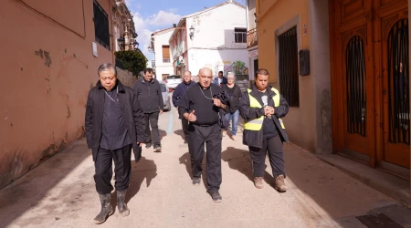 El Nuncio en España, Mons. Bernardito Auza, y el Arzobispo de Valencia, Mons. Enrique Benavent