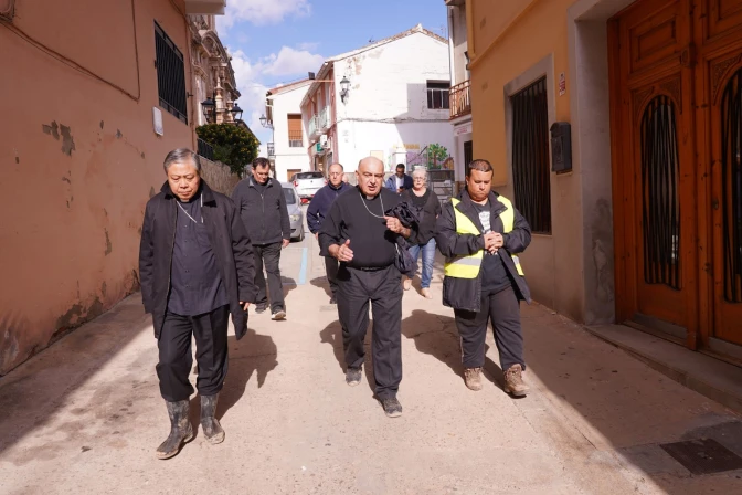 El Nuncio en España, Mons. Bernardito Auza, y el Arzobispo de Valencia, Mons. Enrique Benavent