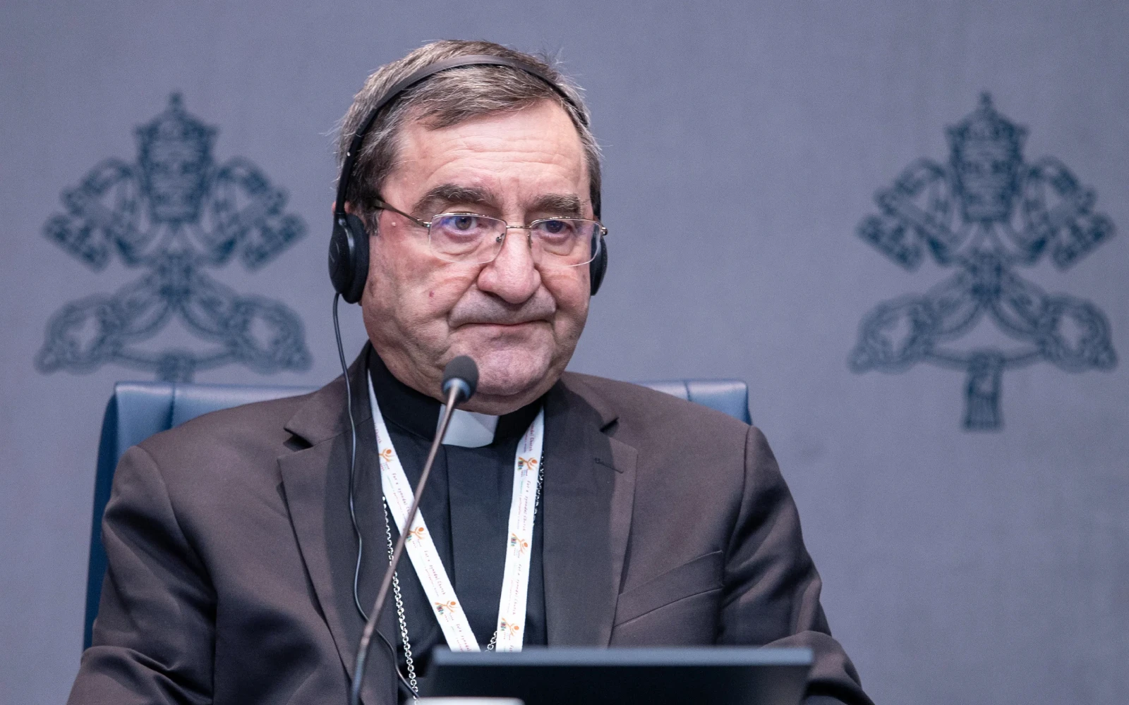 El Obispo libanés Mounir Khairallah durante la conferencia de prensa del 5 de octubre, en el marco del Sínodo de la Sinodalidad 2024.?w=200&h=150