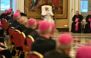 Papa Francisco con Nuncios Apostólicos. Crédito: Vatican Media 