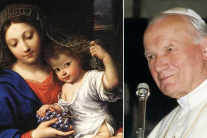 La Virgen de las uvas y San Juan Pablo II
