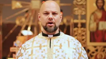 P.  Jason Charron, sacerdote católico rezó por la seguridad de Trump momentos antes del tiroteo.