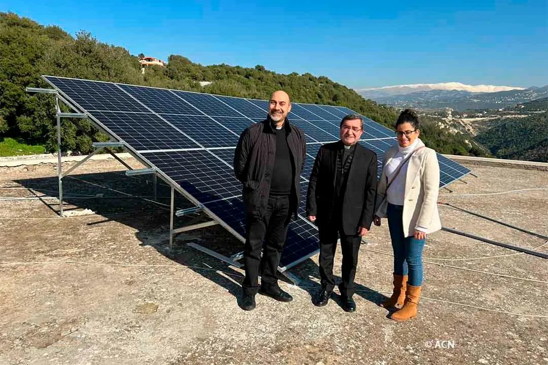 ACN finances solar panels for the Catholic Church in Lebanon and Syria