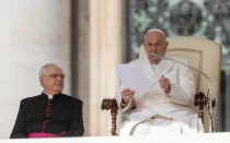 El Papa Francisco imparte su catequesis durante la Audiencia General